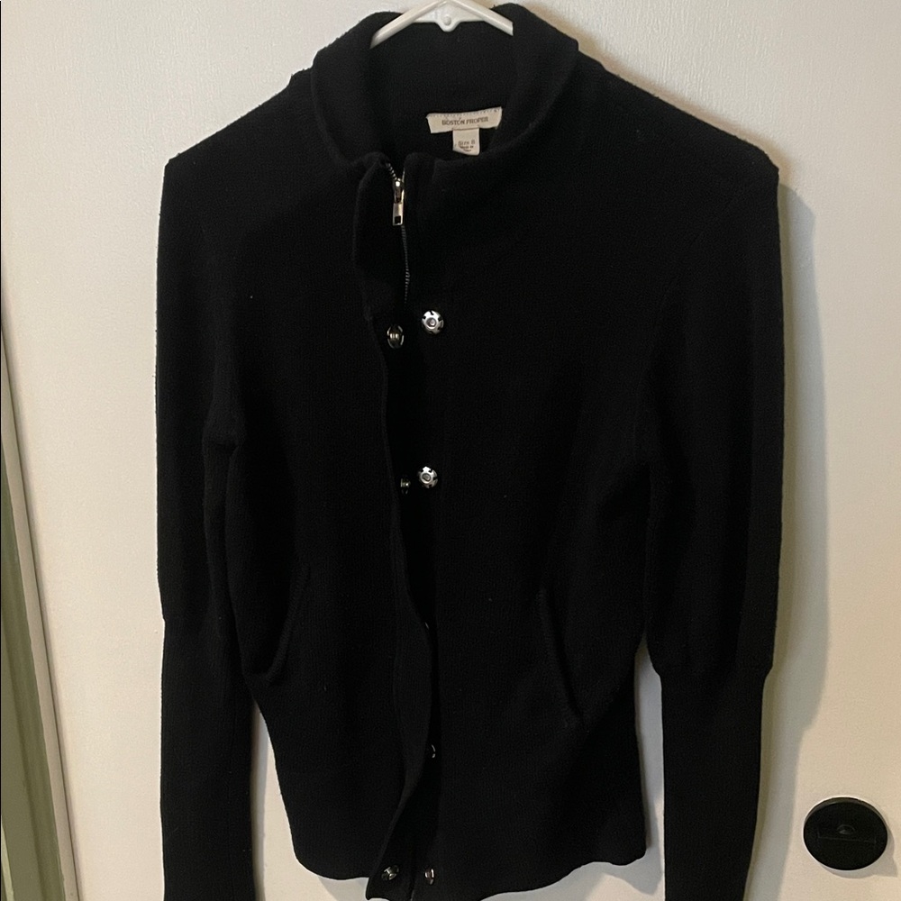 Black stretchy cardigan